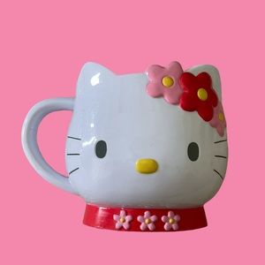 2002 Sanrio Hello Kitty face cup